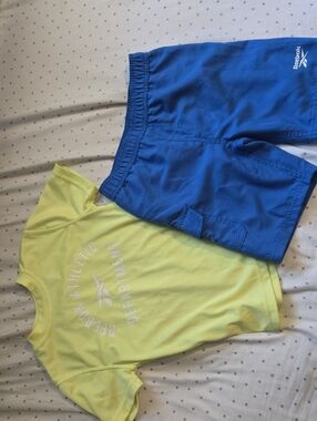 Reebok boys swimsuit shorts and rash guard 7